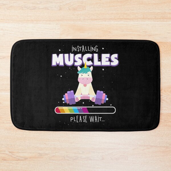 Item preview, Installing Muscles Please Wait - Rainbow Unicorn Loading Bar designed and sold by Bohepa.