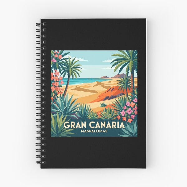 Item preview, Gran Canaria Vintage Travel Poster, Maspalomas Dunes designed and sold by MavtM.
