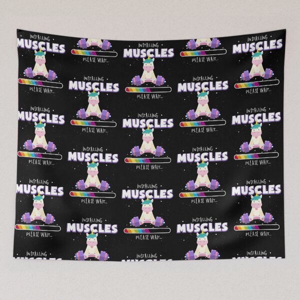 Item preview, Installing Muscles Please Wait - Rainbow Unicorn Loading Bar designed and sold by Bohepa.