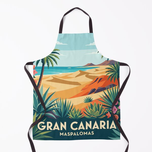 Item preview, Gran Canaria Vintage Travel Poster, Maspalomas Dunes designed and sold by MavtM.