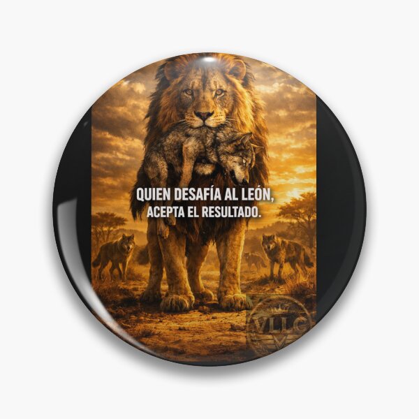 Item preview, VLLC Lion King Vs Wolf Motivation Who Challenges the Lion Art designed and sold by VICTORY LIBERTY .