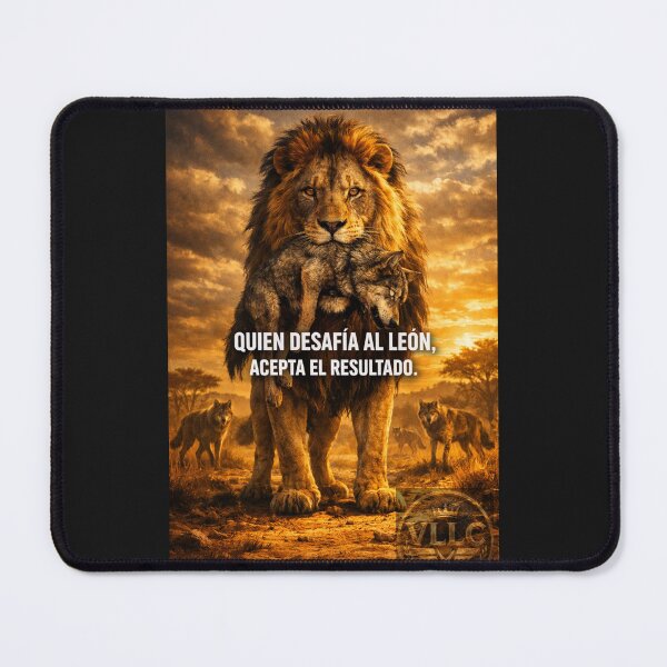 Item preview, VLLC Lion King Vs Wolf Motivation Who Challenges the Lion Art designed and sold by VICTORY LIBERTY .