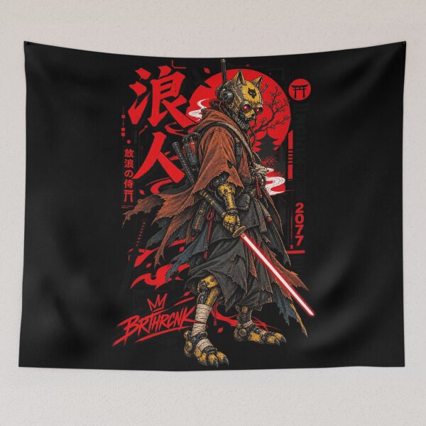 Item preview, Yellow Cat Skull Ronin 2077 Laser Katana Mecha Samurai designed and sold by BRTHRCNK01.