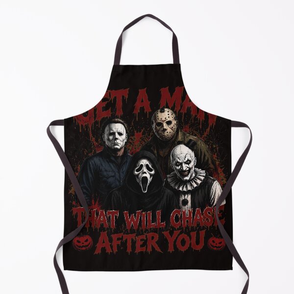 Item preview, Halloween Tshirts Get A Man That Will Chase After You Horror Friends Movie Killer Scary designed and sold by Hydlaaksmndriss.
