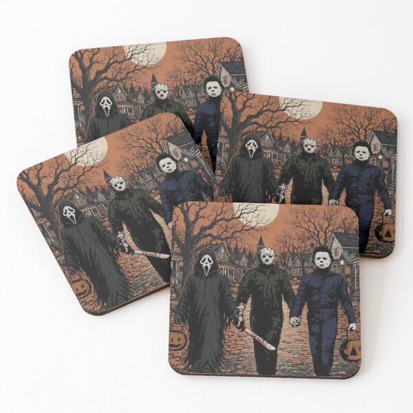 Item preview, Halloween Tshirts Michael Myers Jason Vorhees Ghost Face Vintage Spooky Season Fall designed and sold by Hydlaaksmndriss.