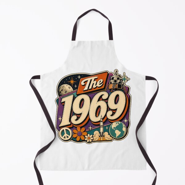 Item preview, Vintage 1969 Retro Space Birthday Graphic designed and sold by RedCircleArt.