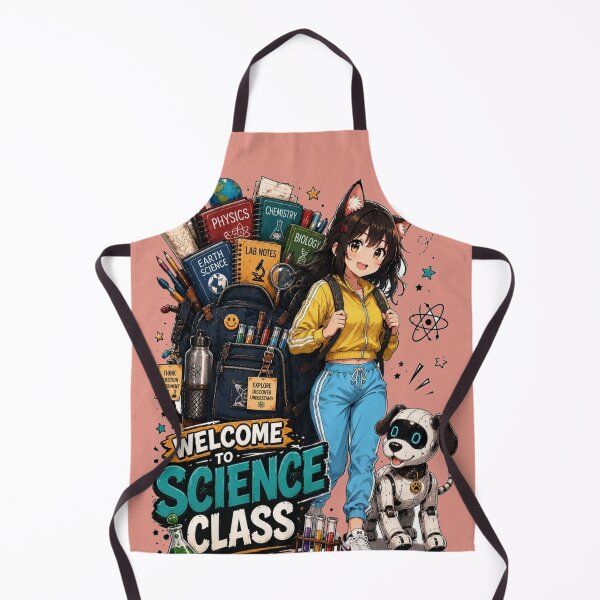 Item preview, Anime Neko Girl Welcome To Science Class Robot Dog Graphic designed and sold by BLUESKY11a.