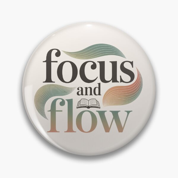 Item preview, Focus and Flow Study Motivation  designed and sold by TrendMorphic.