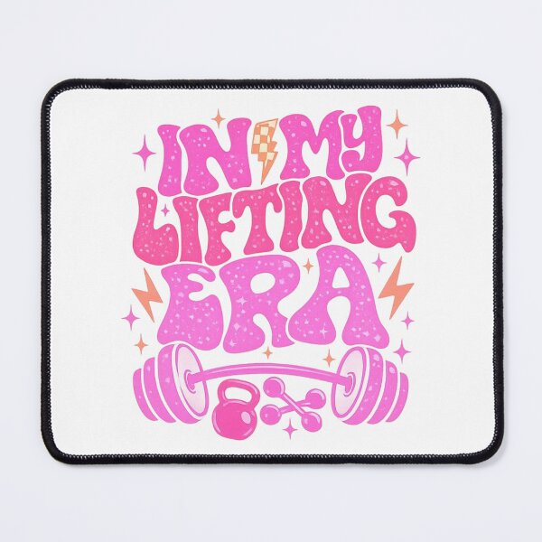 Item preview, In My Lifting Era - Retro Groovy Pink Sparkle Text designed and sold by Bohepa.