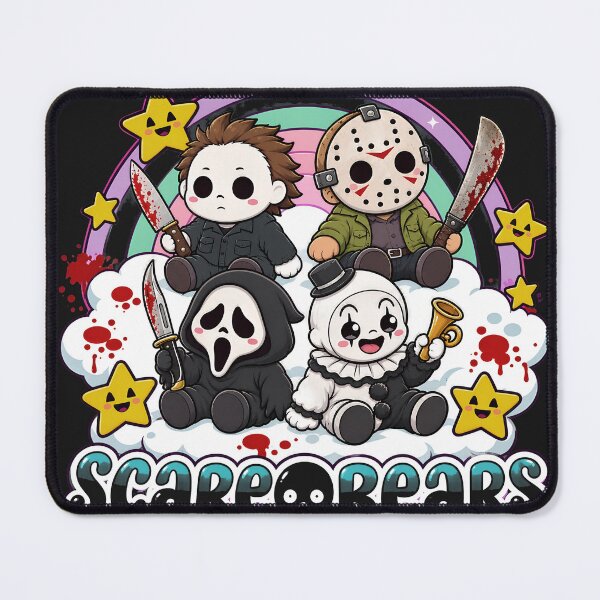 Item preview, Halloween Tshirts Scary Care Scare Bears Funny Horror Faces Horror Movie Characters designed and sold by Hydlaaksmndriss.