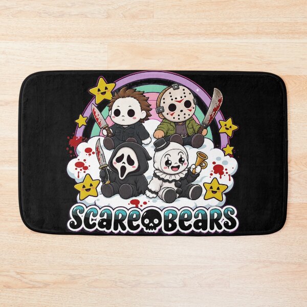 Item preview, Halloween Tshirts Scary Care Scare Bears Funny Horror Faces Horror Movie Characters designed and sold by Hydlaaksmndriss.