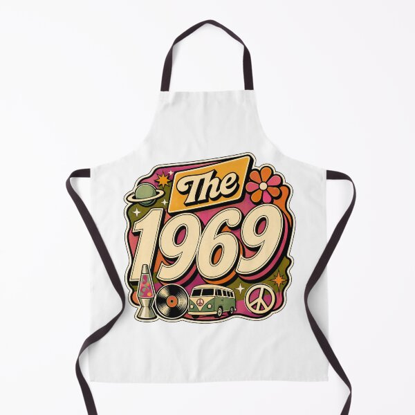 Item preview, Vintage 1969 Retro Groovy Birthday Graphic designed and sold by RedCircleArt.