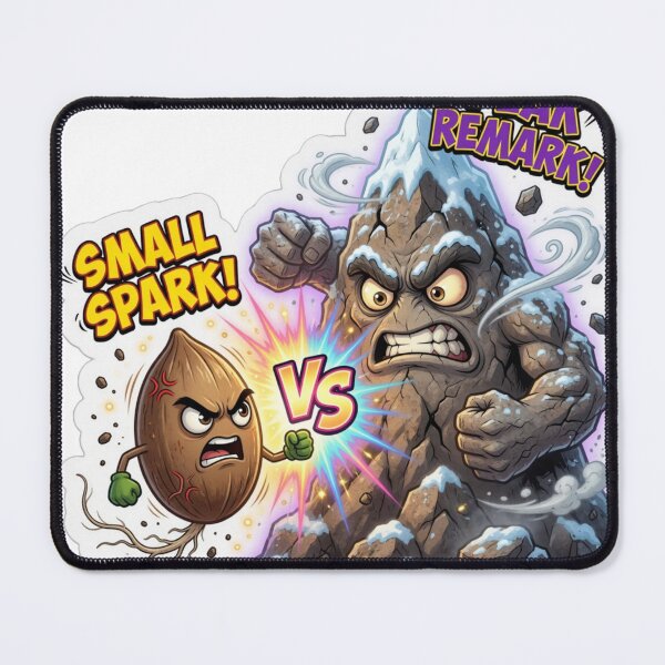 Item preview, Tiny Seed Versus Rocky Mountain Scale Sticker designed and sold by Imaginarium of Chaos falcon88 .