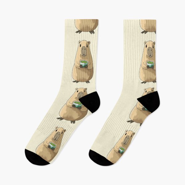 Item preview, capybara drinking matcha aesthetic designed and sold by Rondeboy.