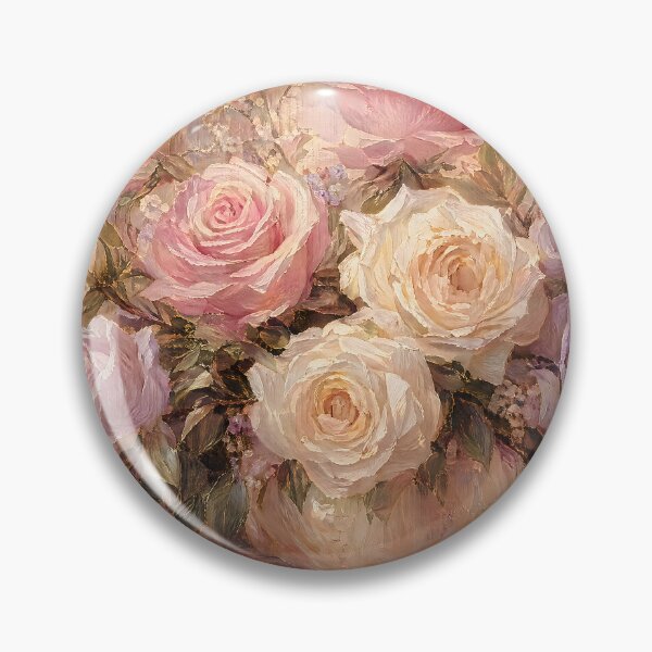 Item preview, Romantic Roses Bouquet Vintage Floral Painting designed and sold by ArtAmbience.