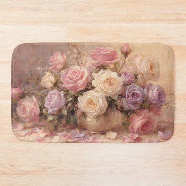 Item preview, Romantic Roses Bouquet Vintage Floral Painting designed and sold by ArtAmbience.