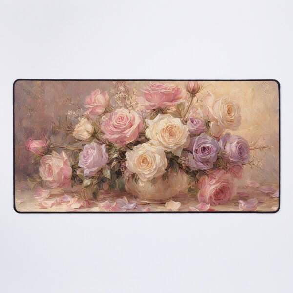 Item preview, Romantic Roses Bouquet Vintage Floral Painting designed and sold by ArtAmbience.