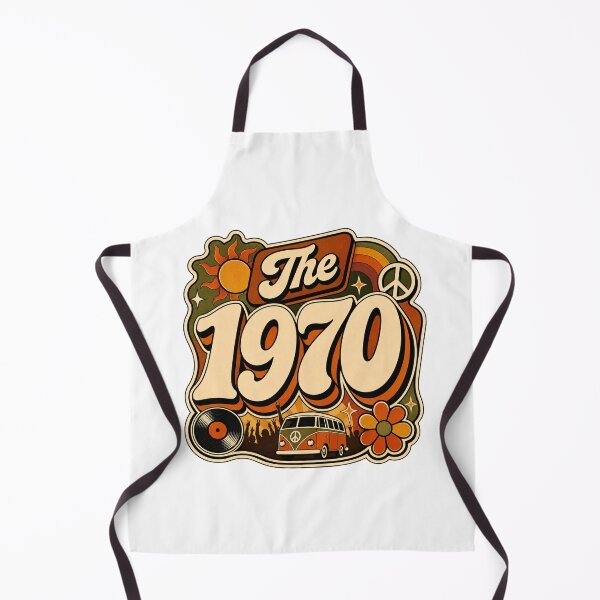 Item preview, Vintage 1970 Retro Groovy Birthday Graphic designed and sold by RedCircleArt.