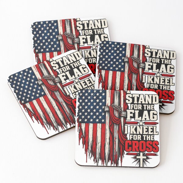 Item preview, I Stand For The Flag I Kneel For The Cross designed and sold by FABIOLA1970.