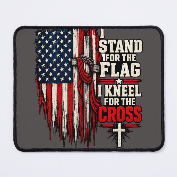 Item preview, I Stand For The Flag I Kneel For The Cross designed and sold by FABIOLA1970.