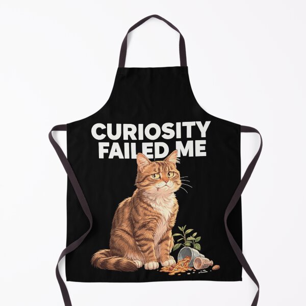 Item preview, Curiosity Failed Me Funny Orange Tabby Cat designed and sold by Uglyandcute.