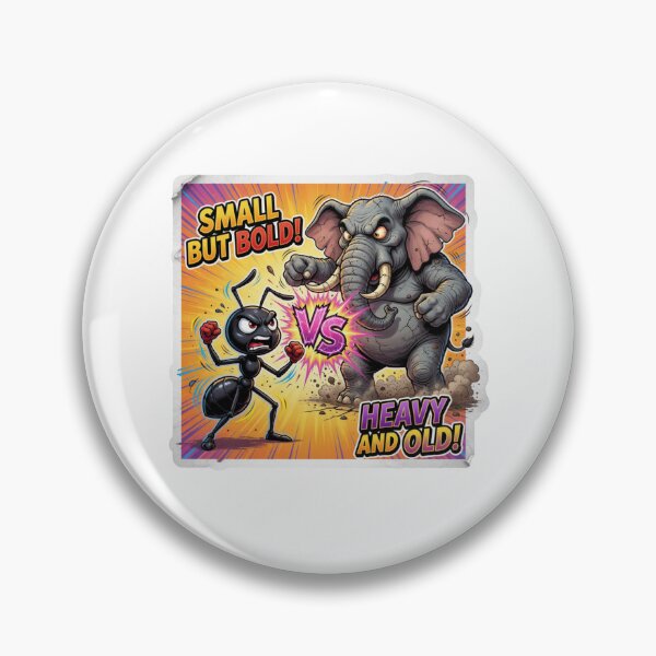 Item preview, Tiny Ant Versus Giant Elephant Scale Sticker designed and sold by Imaginarium of Chaos falcon88 .