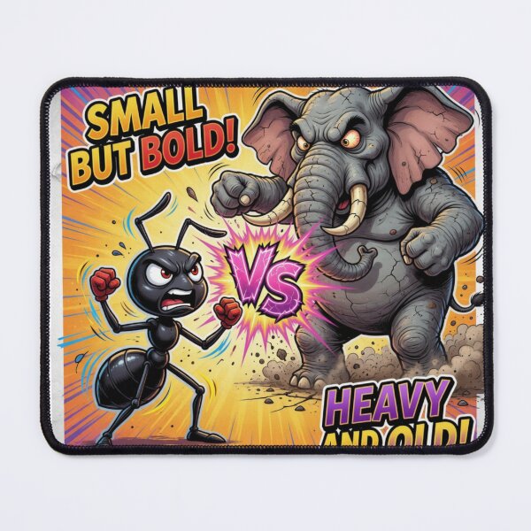 Item preview, Tiny Ant Versus Giant Elephant Scale Sticker designed and sold by Imaginarium of Chaos falcon88 .