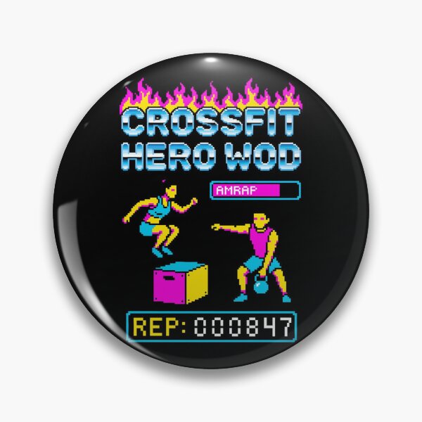 Item preview, CrossFit Hero WOD Pixel Art - Retro Gaming AMRAP designed and sold by Bohepa.