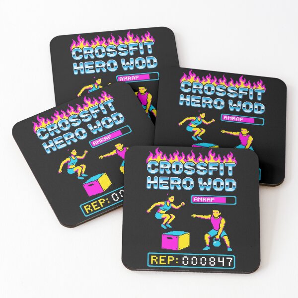 Item preview, CrossFit Hero WOD Pixel Art - Retro Gaming AMRAP designed and sold by Bohepa.