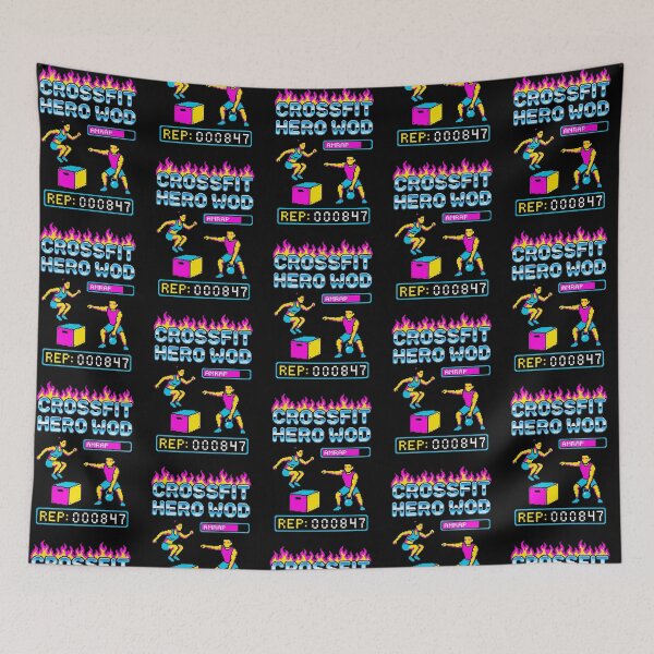 Item preview, CrossFit Hero WOD Pixel Art - Retro Gaming AMRAP designed and sold by Bohepa.