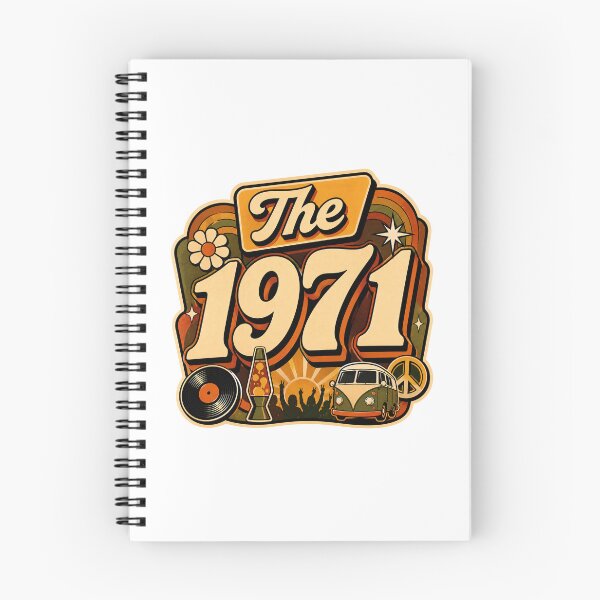 Item preview, Vintage 1971 Retro Seventies Birthday Graphic designed and sold by RedCircleArt.