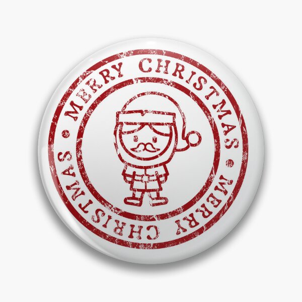Item preview, Vintage Merry Christmas Santa Rubber Stamp Design designed and sold by chaaval.