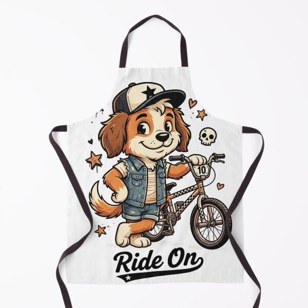 Item preview, Ride On Cute Dog BMX Bike Cartoon Design designed and sold by @SHINTOSARTSTORE.
