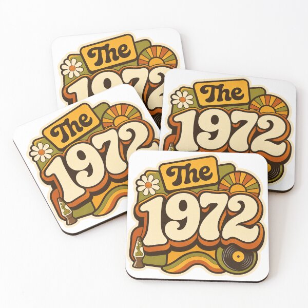 Item preview, Vintage 1972 Retro Seventies Birthday Graphic designed and sold by RedCircleArt.