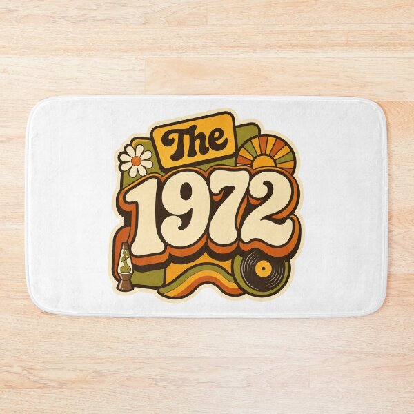 Item preview, Vintage 1972 Retro Seventies Birthday Graphic designed and sold by RedCircleArt.