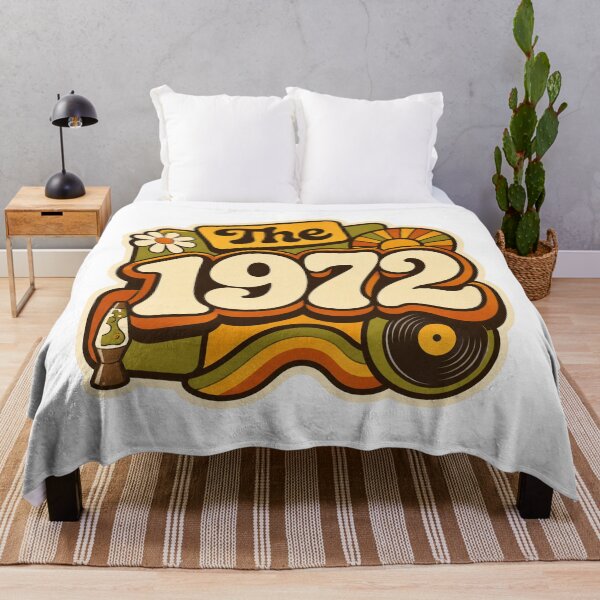 Item preview, Vintage 1972 Retro Seventies Birthday Graphic designed and sold by RedCircleArt.