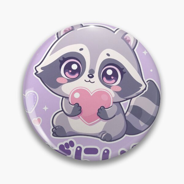 Item preview, Chibi Raccoon Japanese 'I'm here for you' design cute kawaii designed and sold by Vintage Designs +.