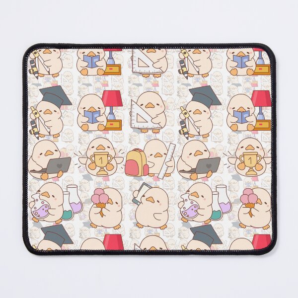 Item preview, Cute Kawaii Duck School Seamless Pattern Student Duckling Art designed and sold by Artemis & Woven Collective.