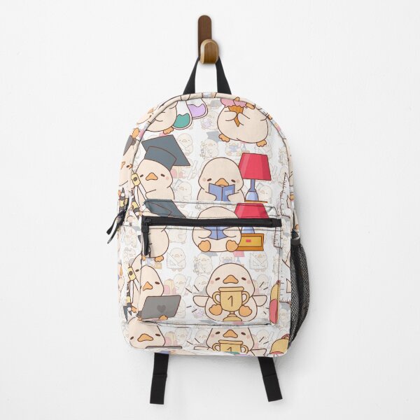 Item preview, Cute Kawaii Duck School Seamless Pattern Student Duckling Art designed and sold by Artemis & Woven Collective.