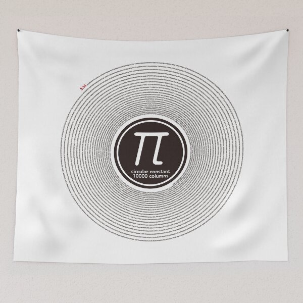Item preview, Pi Circular Constant 10000 Columns – Mathematics & Number Theory Design designed and sold by LOVEARTDESIGN.
