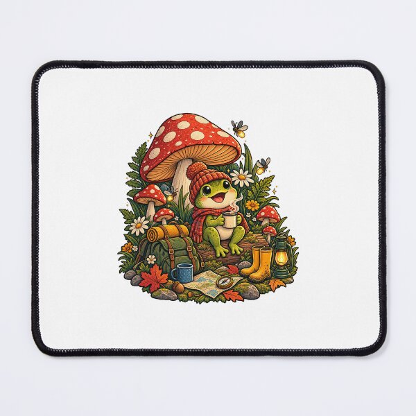 Item preview, Cute Frog Mushroom Forest Cozy Autumn Illustration designed and sold by lovepower.
