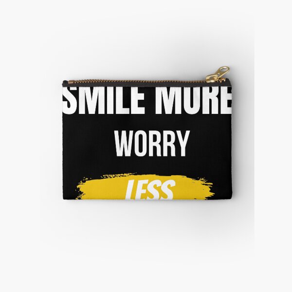 Item preview, Smile More Worry Less Motivational T-Shirt designed and sold by Mrali9914.