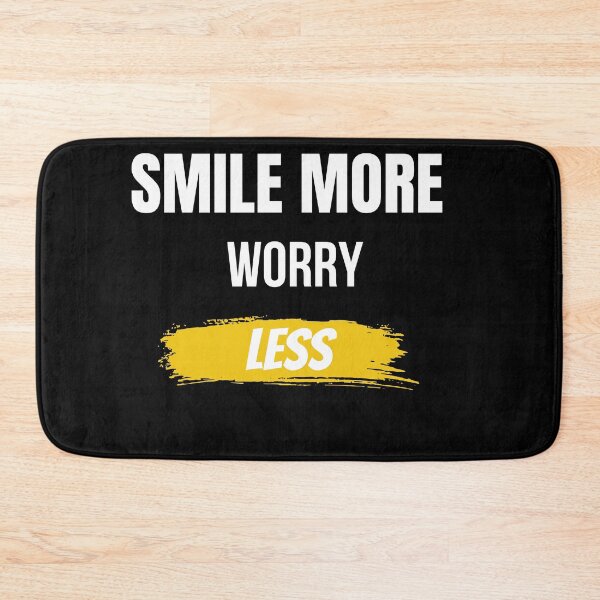Item preview, Smile More Worry Less Motivational T-Shirt designed and sold by Mrali9914.