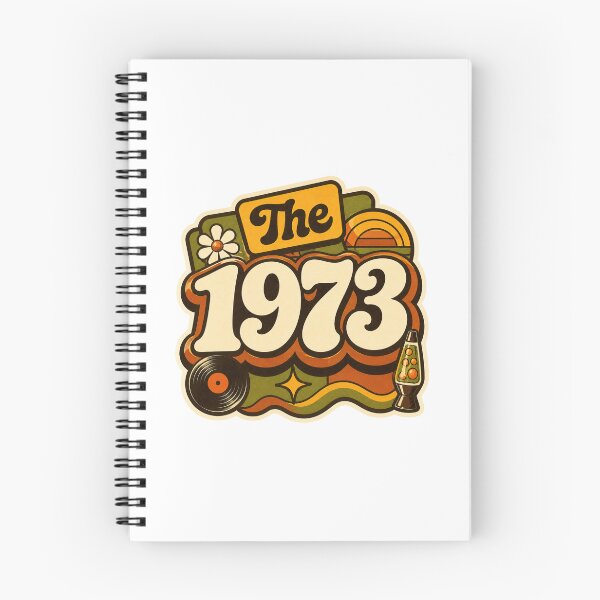 Item preview, Vintage 1973 Retro Seventies Birthday Graphic designed and sold by RedCircleArt.