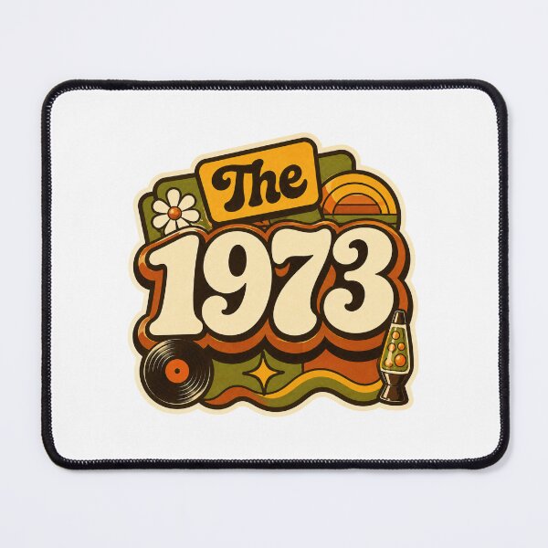 Item preview, Vintage 1973 Retro Seventies Birthday Graphic designed and sold by RedCircleArt.