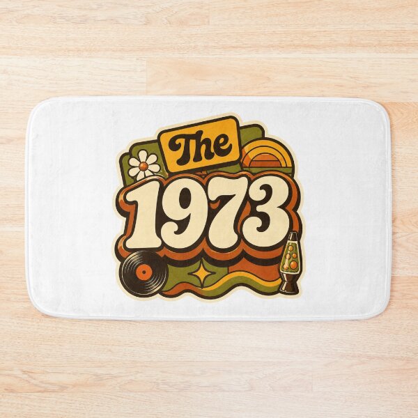 Item preview, Vintage 1973 Retro Seventies Birthday Graphic designed and sold by RedCircleArt.