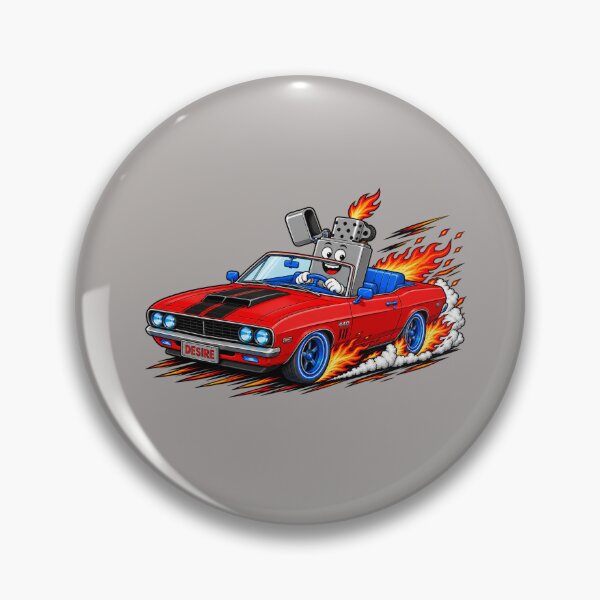 Item preview, Desire on Fire – Vintage Muscle Car Lighter designed and sold by Aimetoi.