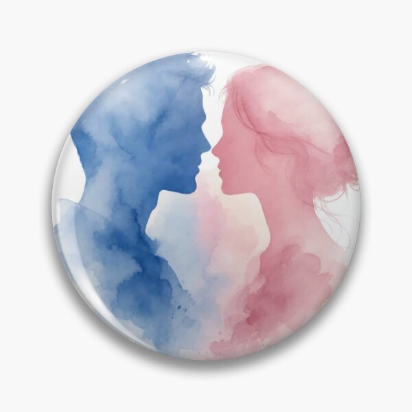 Item preview, Cute Couple Love Drawing – Romantic Minimalist Couple Art designed and sold by Ordinary designs .