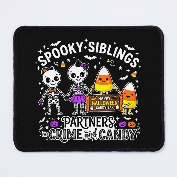 Item preview, Spooky Siblings Partners In Crime And Candy Funny Halloween Matching -shirt designed and sold by KreatoLab.