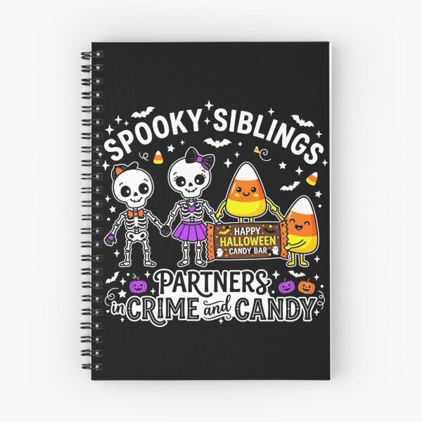 Item preview, Spooky Siblings Partners In Crime And Candy Funny Halloween Matching -shirt designed and sold by KreatoLab.